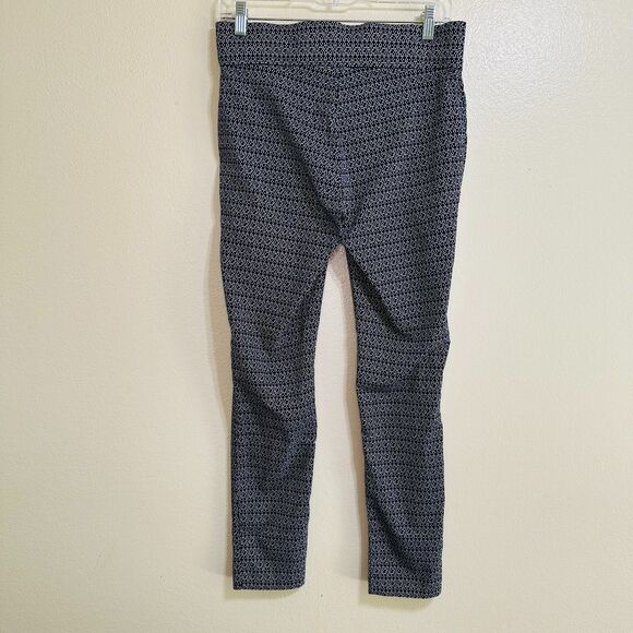 Christopher & Banks Signature Slimming Stretch Pants Dark Blue Polka Dot, Size 6 - Picture 5 of 5